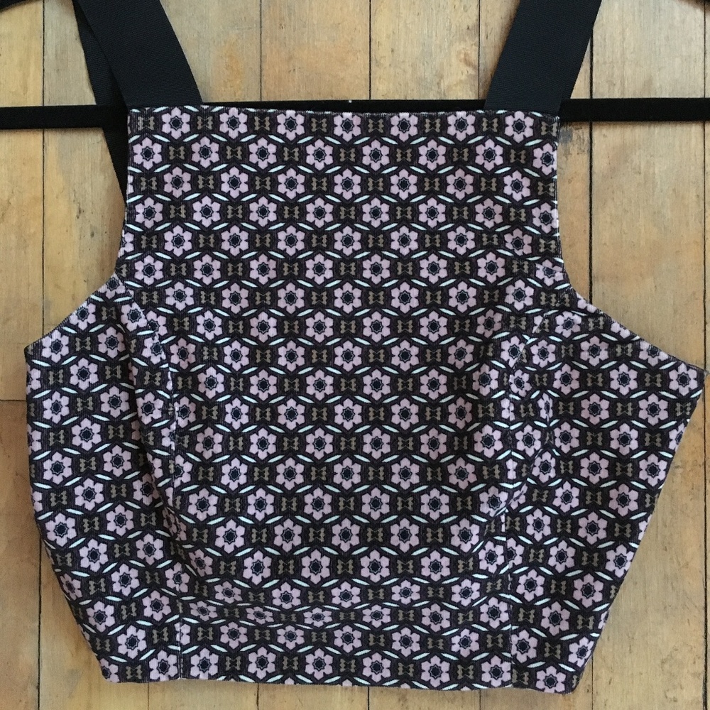 Topshop patterned crop top